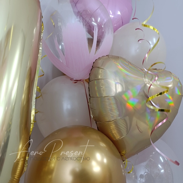 Набор шаров «Розовый закат»